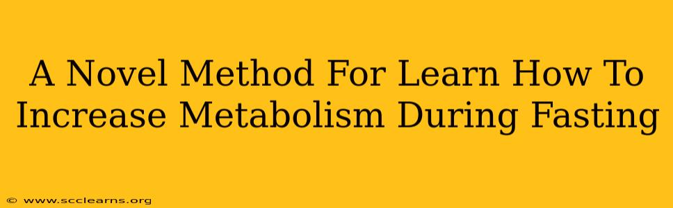 A Novel Method For Learn How To Increase Metabolism During Fasting